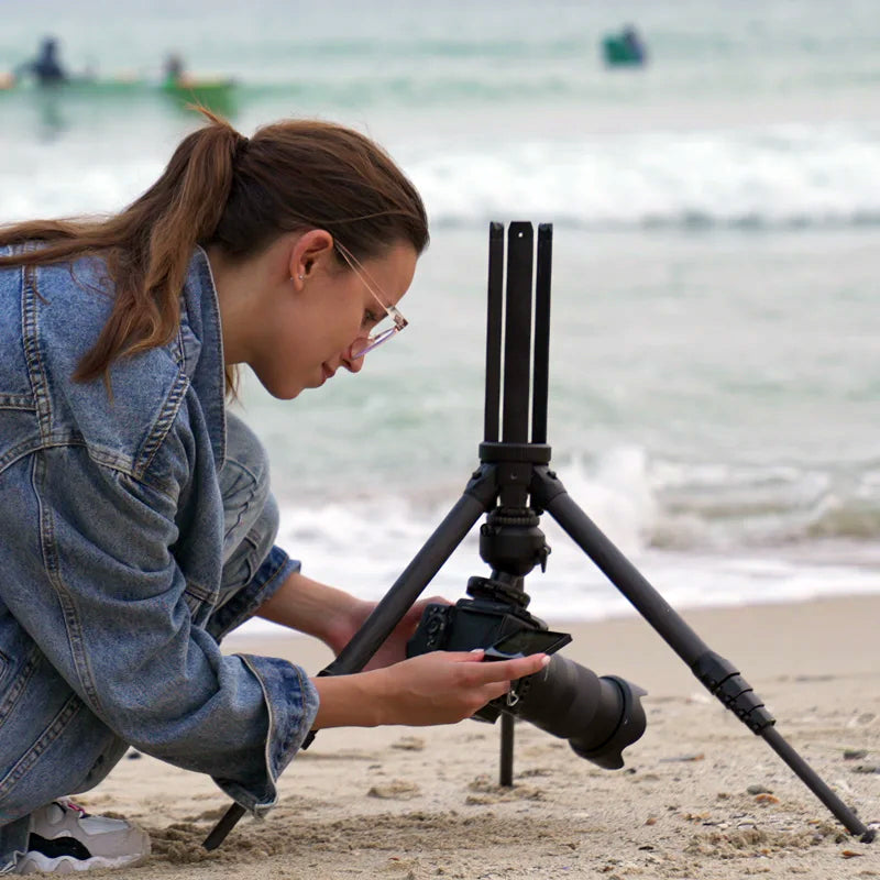 Heipi Vision 3-In-1 Carbon Fiber Travel Tripod 44.5cm / 1.35kg | Formula