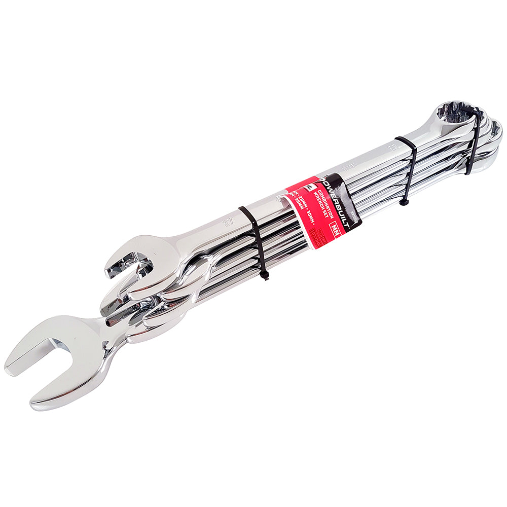 5pc Metric Jumbo Ring and Open-End Spanner Set – mirror polished | Alltrade
