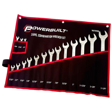 16pc Imperial Ring and Open-End Spanner Set – mirror polished | Alltrade