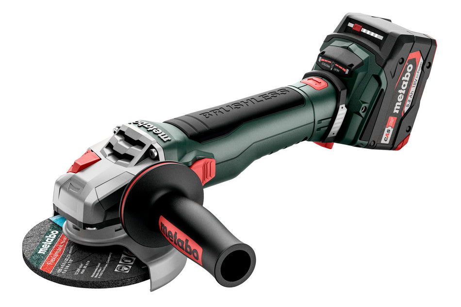 Metabo 18V Brushless 125mm Angle Grinder with Brake & Lock Nut - Bare Tool