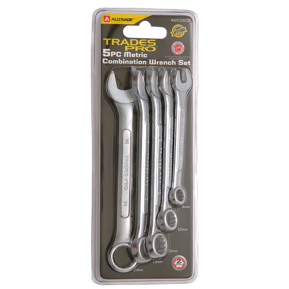 5pc Metric Ring and Open End Spanner Set | Alltrade