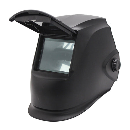 Weldco Fixed Shade 10 Welding Helmet Flippy, Matt Black | Alltrade