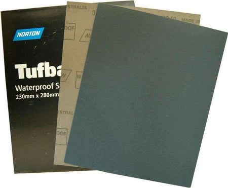 Tufbak Wet & Dry Sandpaper 280mm x 230mm Sheets 50-pce 600g | Hobeca