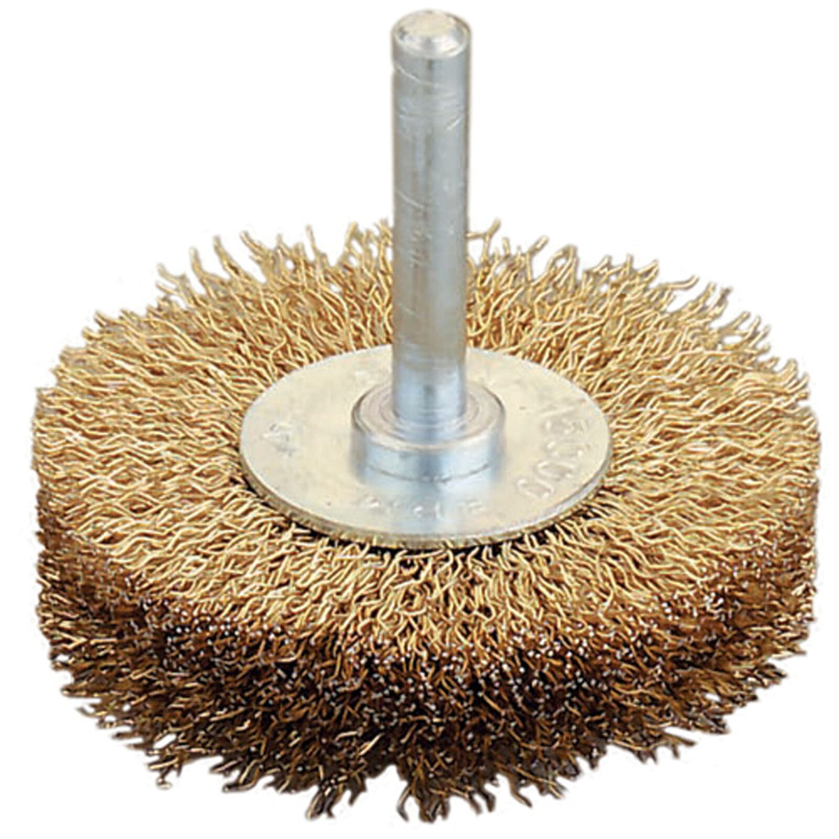 Jaz 50mm stainless steel crimped wire wheel with 6mm shank
