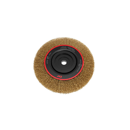 Jaz Wire Wheel Wide Face Crimped 250mm x 28mm x 0.3mm 6/Row - Multi Fit Bore - Coated Steel (WHEW-2506) | Hobeca