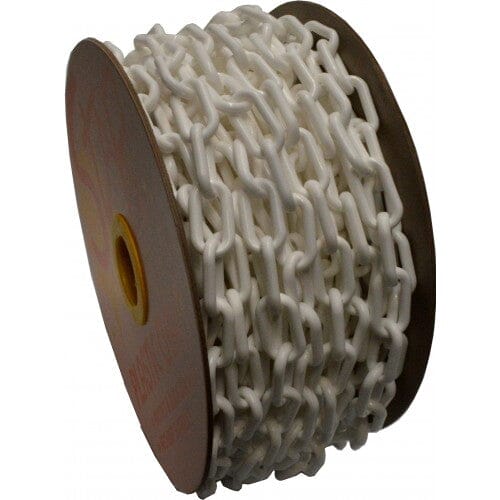 Xcel Plastic Chain 25m Reel - 8mm White | Hobeca