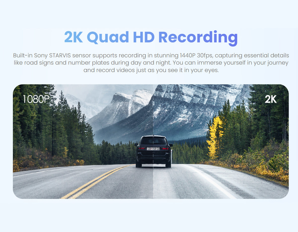 Viofo Dashcam 2k Wm1 With Sony Starvis Imx335 Sensor | Formula