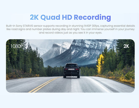 Viofo Dashcam 2k Wm1 With Sony Starvis Imx335 Sensor | Formula