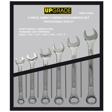 Upgrade 1253W Combination Wrench Set 1.3/8-2" 6pc | Hobeca