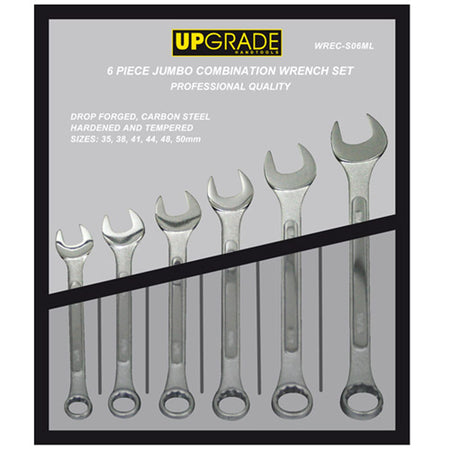 Upgrade 1253V Combination Wrench Set 35-50mm 6pc | Hobeca