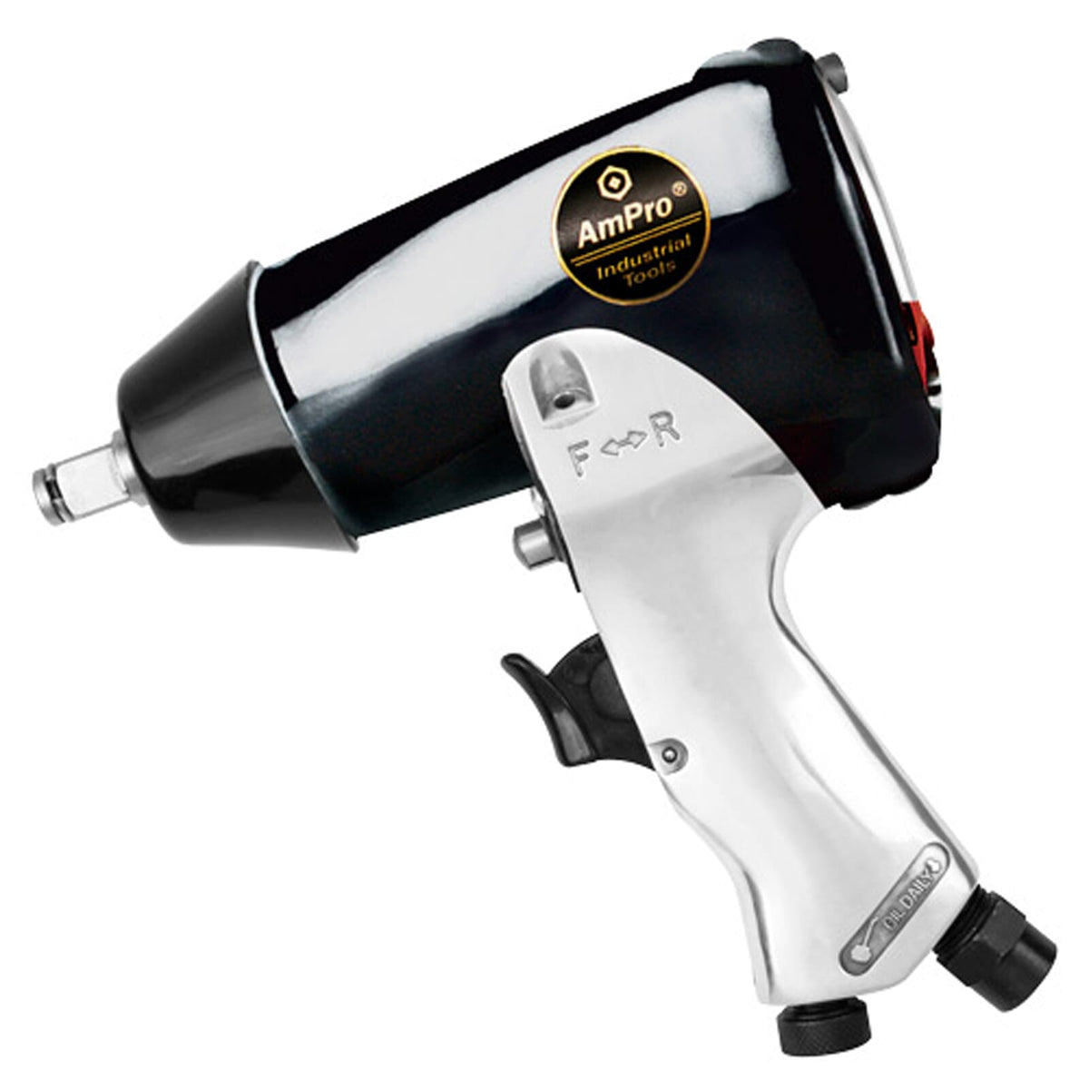 Ampro A3641 Air Impact Wrench 1/2"Dr | Hobeca