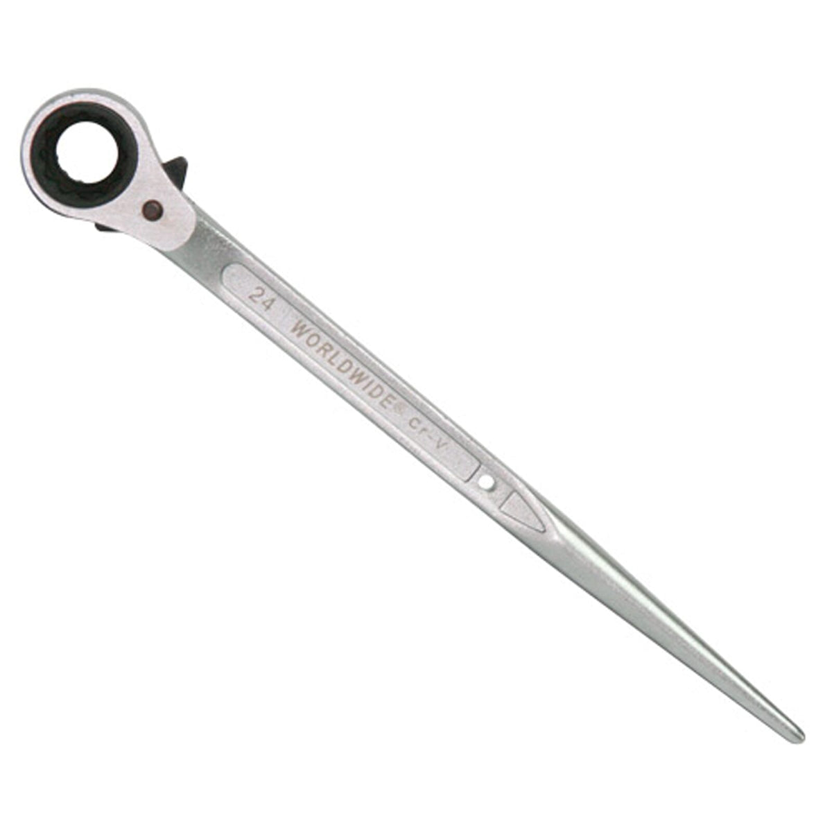 Worldwide RHB2124 Spud Ratchet Wrench 21 x 24mm Sockets with Bent Podger for Scaffolding | Hobeca