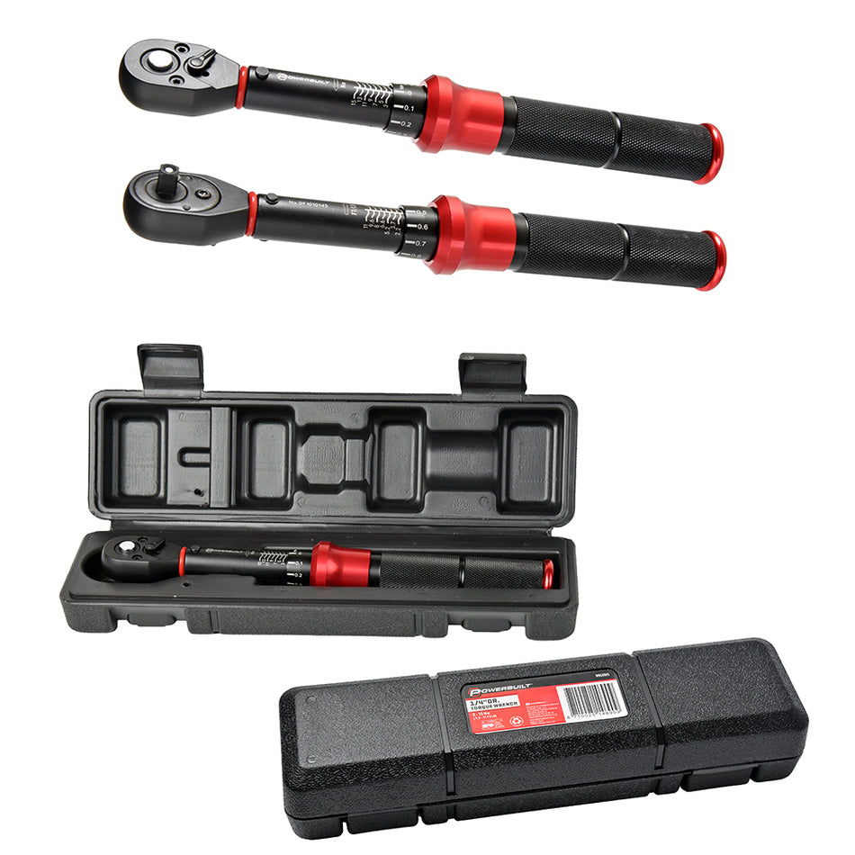 Powerbuilt Torque Wrench, 1/4" Dr, 2-15Nm, Black Series