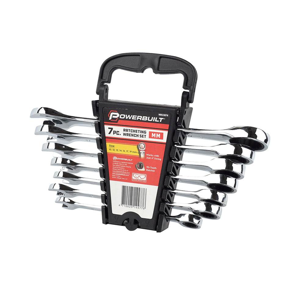 7pc Metric Reversible Gear Spanner Set