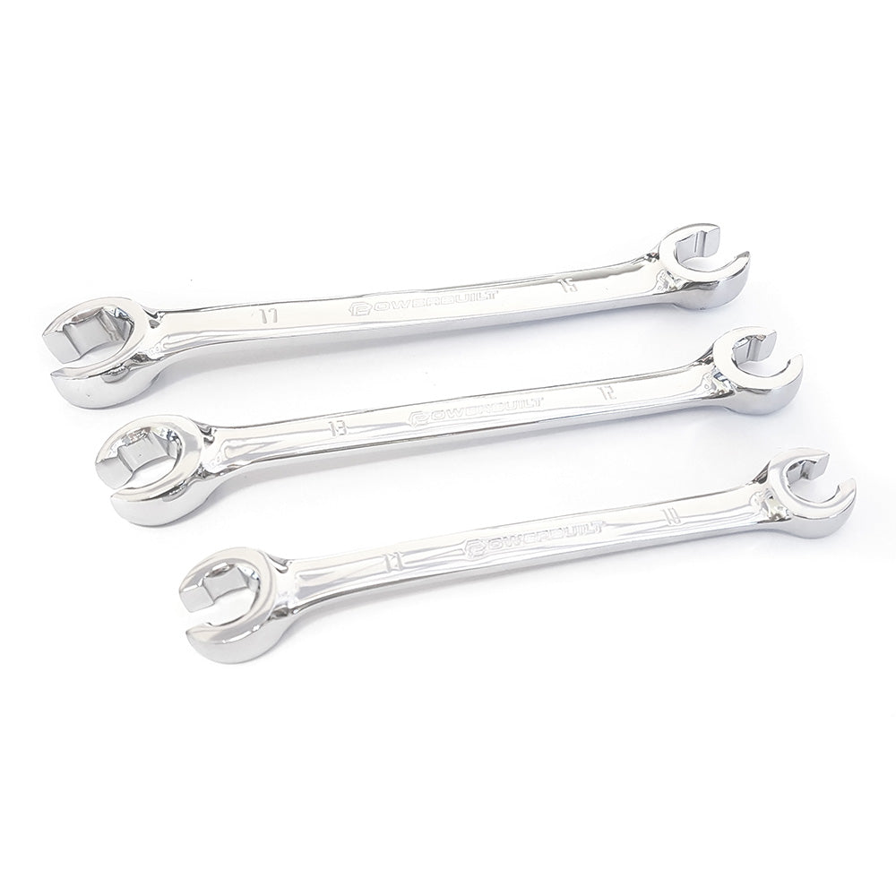 Clearance - Powerbuilt 3pc Flare Nut Spanner Set | Alltrade