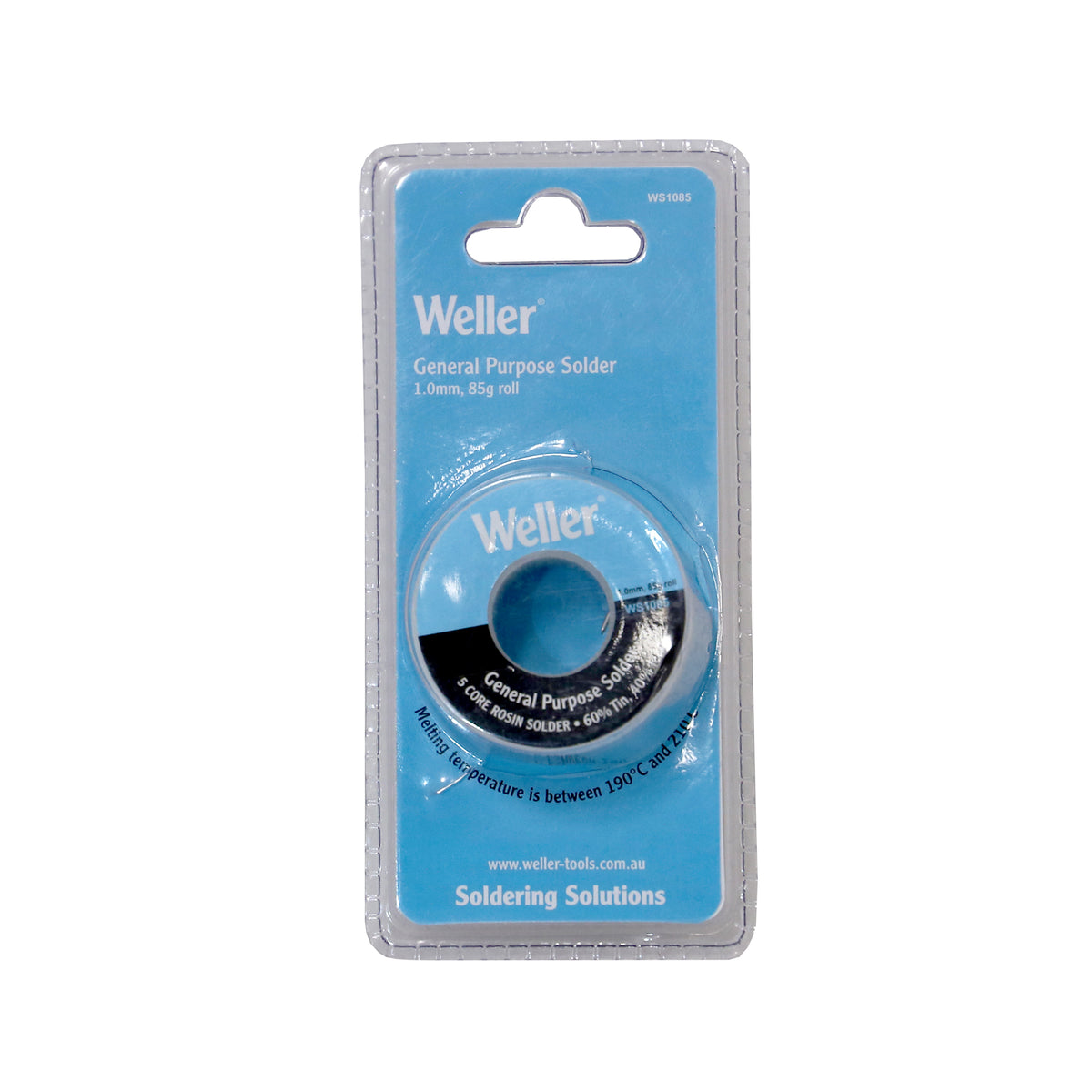 Weller 1.0mm rosin core solder 85g spool