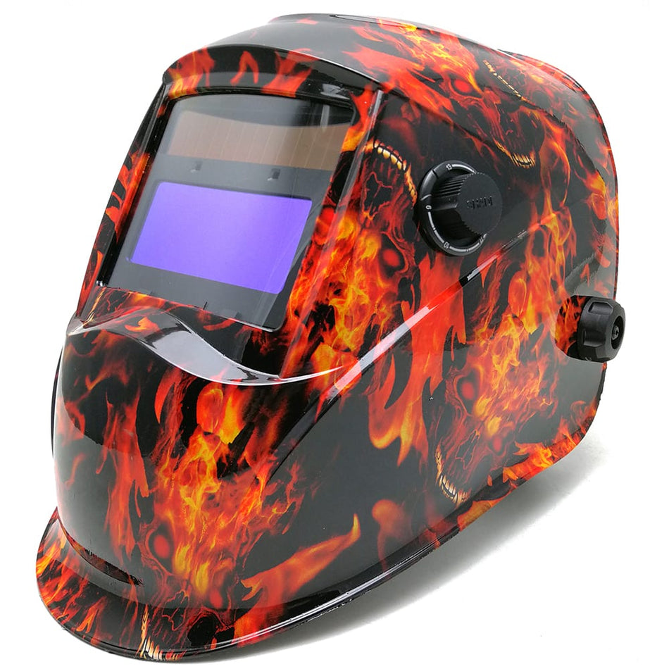 Gold Fire Pit Welding Helmet