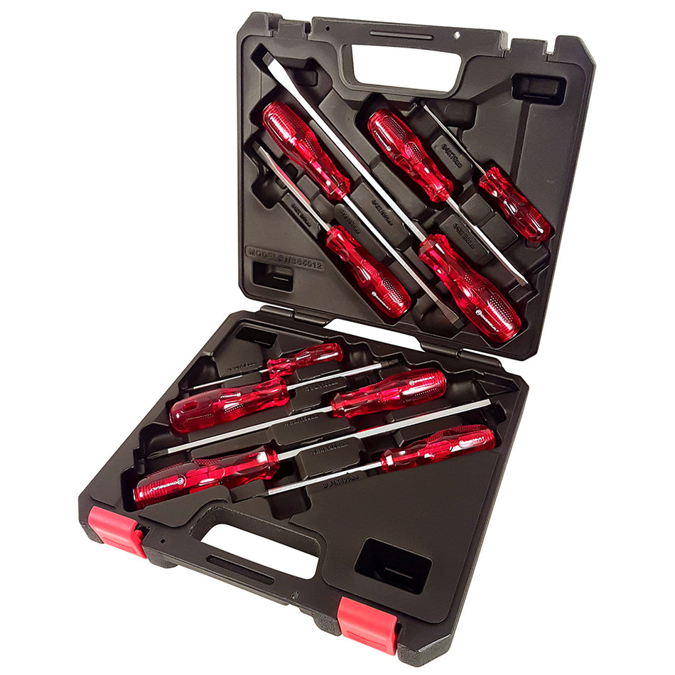 Powerbuilt 10pc ‘Go-Through’ Screwdriver Set