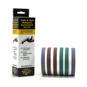 Worksharp Belt Pack 6pc Assorted replacement belts for WSKTS sharpener