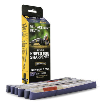 WorkSharp replacement belt pack 6 piece silicon carbide P6000 grey