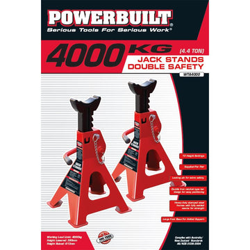 Powerbuilt 4.4 Ton / 4000kg Jack Stands | Alltrade