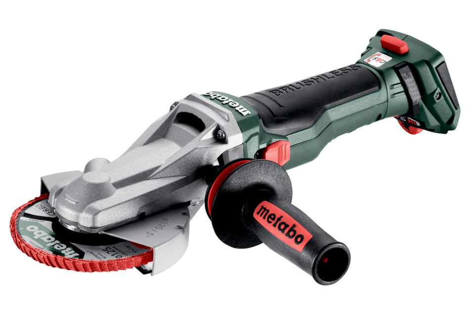 Metabo 18V Brushless Flathead Angle Grinder w/ Brake, Speed Control, & Quick-Locking Nut - Bare Tool