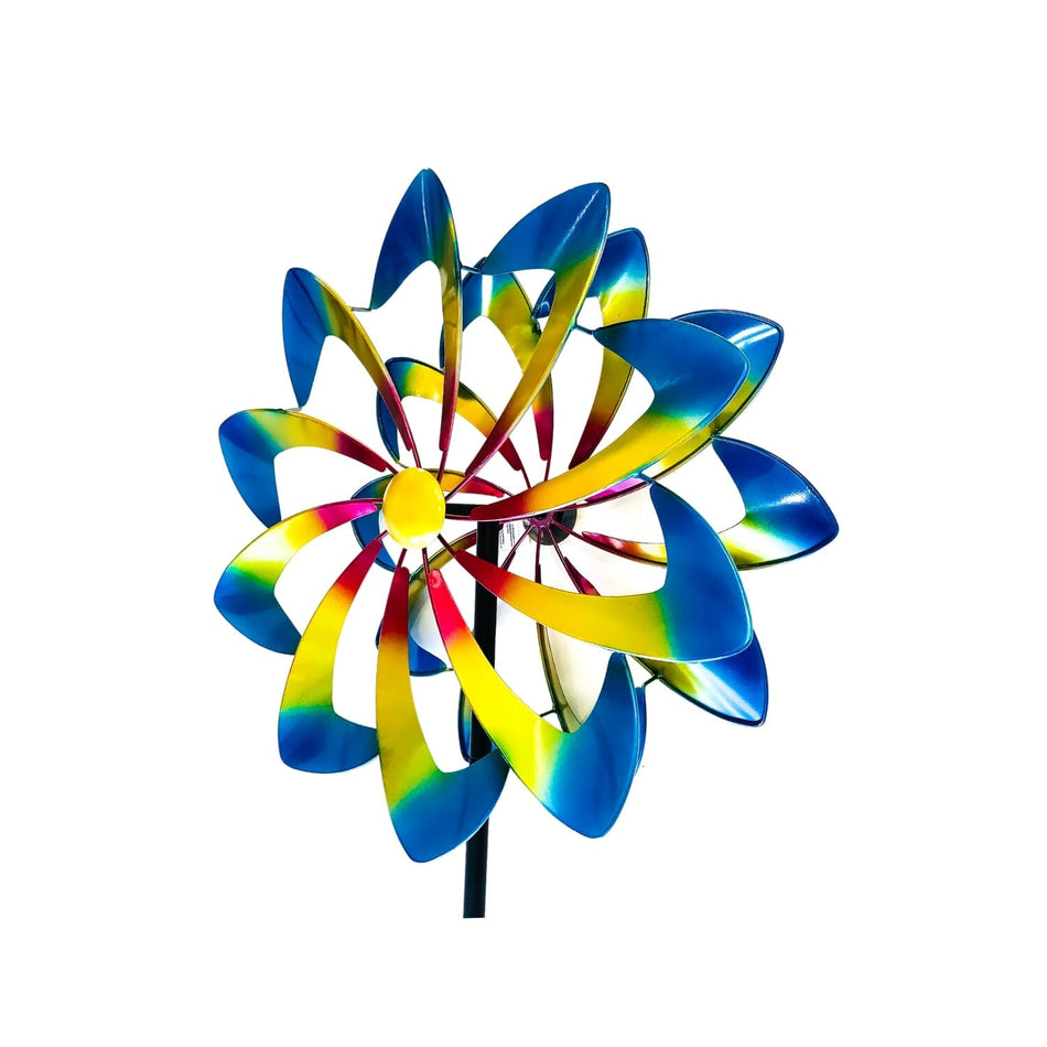 Omni Wind Sculpture - Metallic Daisy -