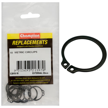 Champion 22mm External Circlip -10pk | ISL