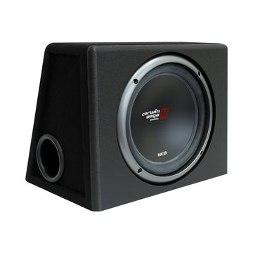 Cerwin Vega 10 inch XED series subwoofer in vented MDF enclosure