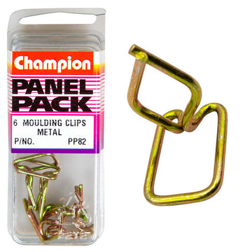 Champion universal metal moulding clip 6 pack