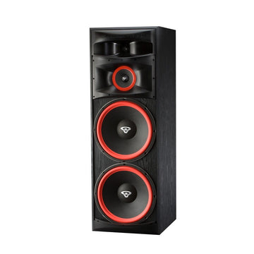 Cerwin-Vega XLS-215 dual 15-inch floor-standing speaker, black finish, front view