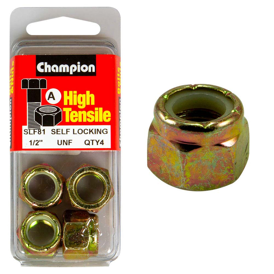 Champion Nyloc Nut UNF 1/2in (A) - GR5