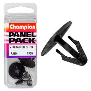 Champion universal retainer clip black 4-pack