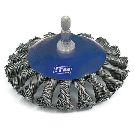 ITM Twist Knot Bevel Brush Steel 75mm | ISL