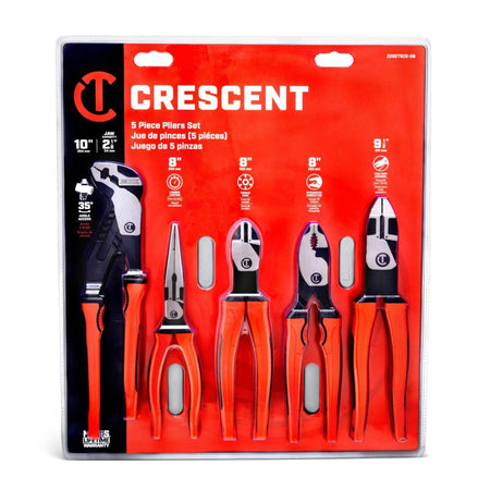 Crescent 5Pc Z2 Mixed Dual Material Plier Set | Accent Tools
