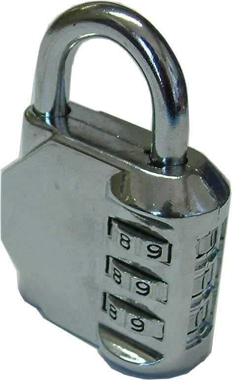 Tri-Circle Combination Padlock - #ZH40 40mm