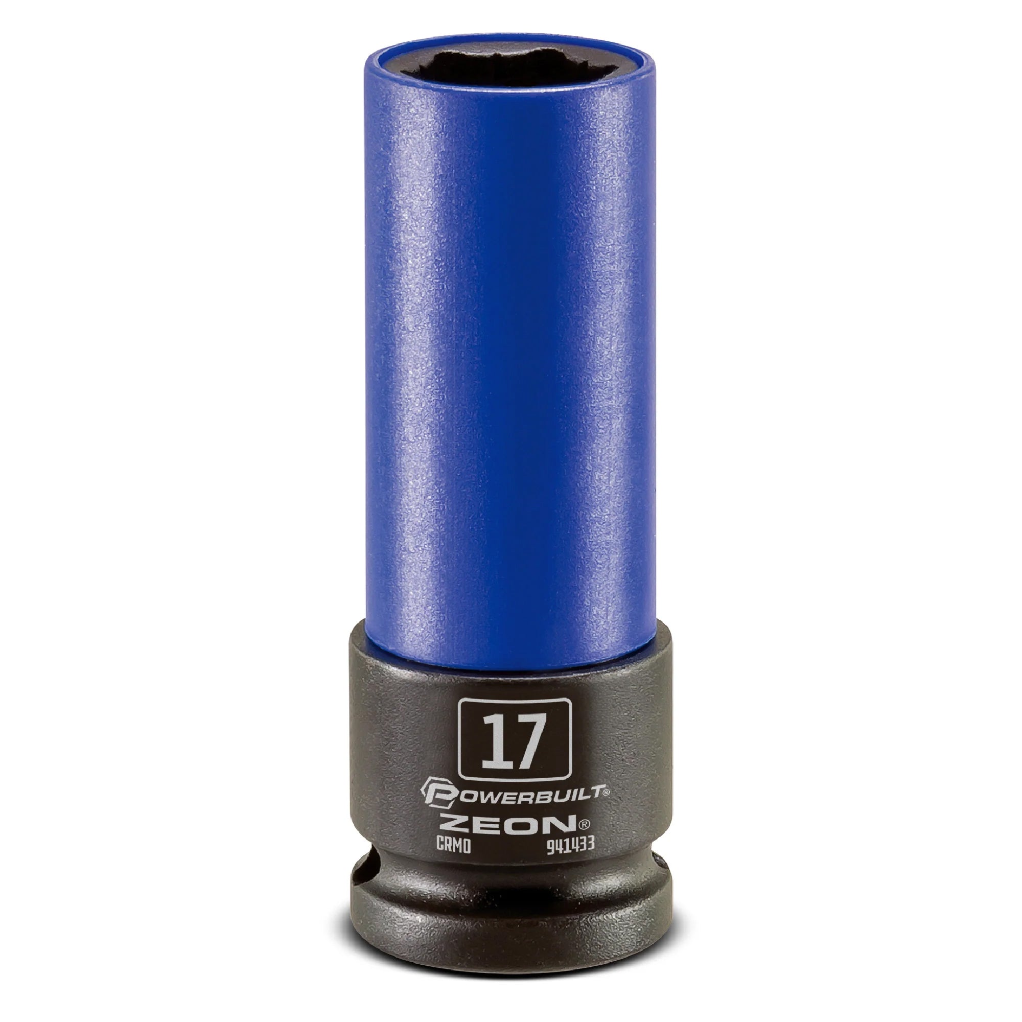 Powerbuilt 1/2” Dr 17mm 6pt ZEON Wheel Nut Impact Socket | Alltrade