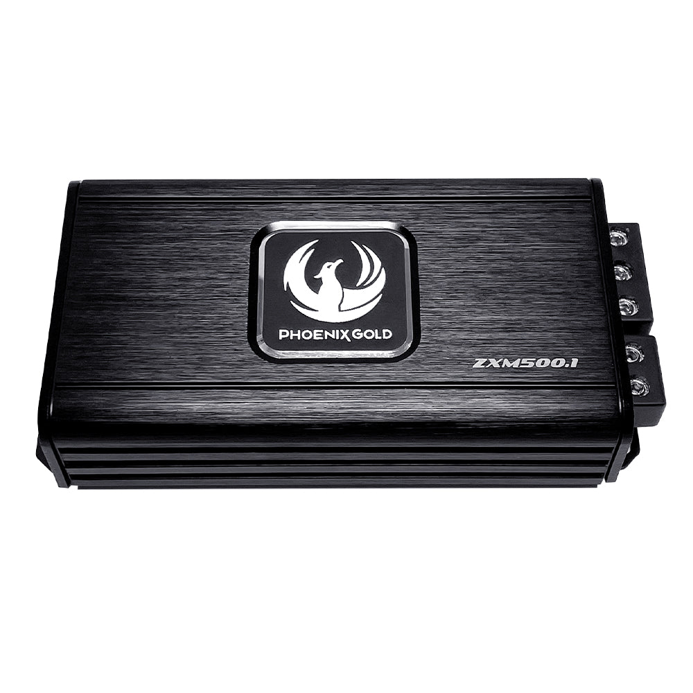 Phoenix Gold Zxm500.1 Mono Mini-Amp 1 Ohm Stable 230w @ 4 Ohm / 360w @ 2 Ohm / 500w Rms X 1 Ohm | Formula
