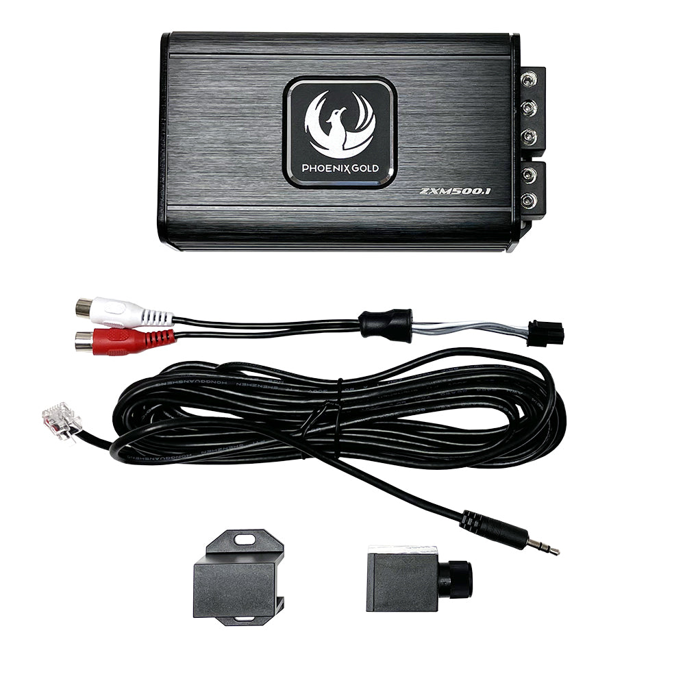 Phoenix Gold Zxm500.1 Mono Mini-Amp 1 Ohm Stable 230w @ 4 Ohm / 360w @ 2 Ohm / 500w Rms X 1 Ohm | Formula