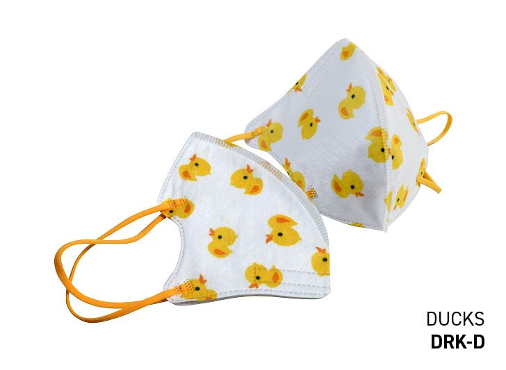 Kids Disp. Hygienic Mask, Yellow Duck, 20pc box