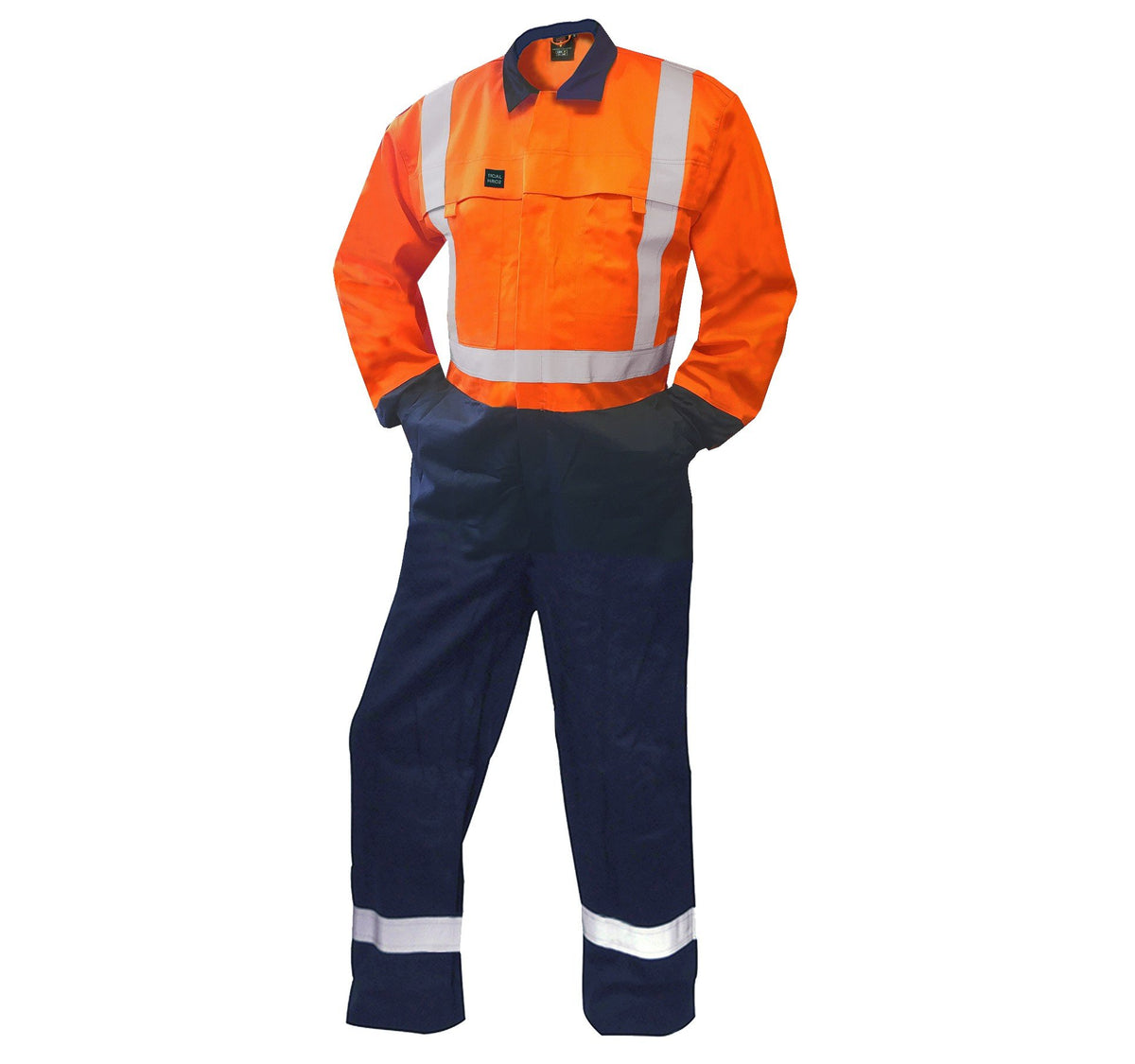 Esko FR Overall, 240 gsm.88/12 11 Cal, Orange/Navy D/N-Size 16