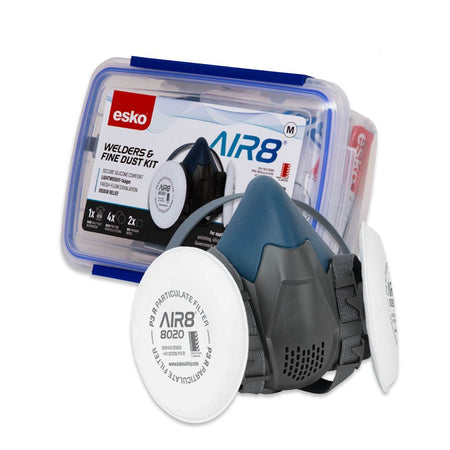 Esko AIR8 Welders/Fine Dust Respirator Kit, Size Medium