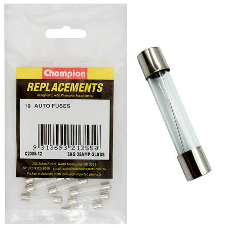 Champion 3Ag 35Amp Glass Fuse -10pk | ISL