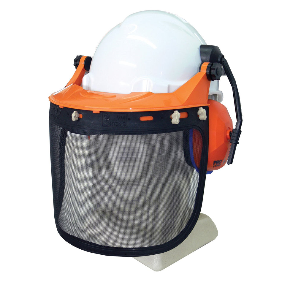 Tuff-Nut Pinlock Hard Hat Forestry Combo - White