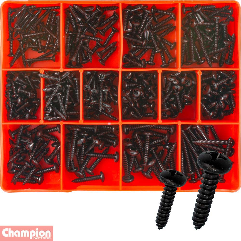 Champion 415pc Black Self Tapping Screw Assortment | ISL