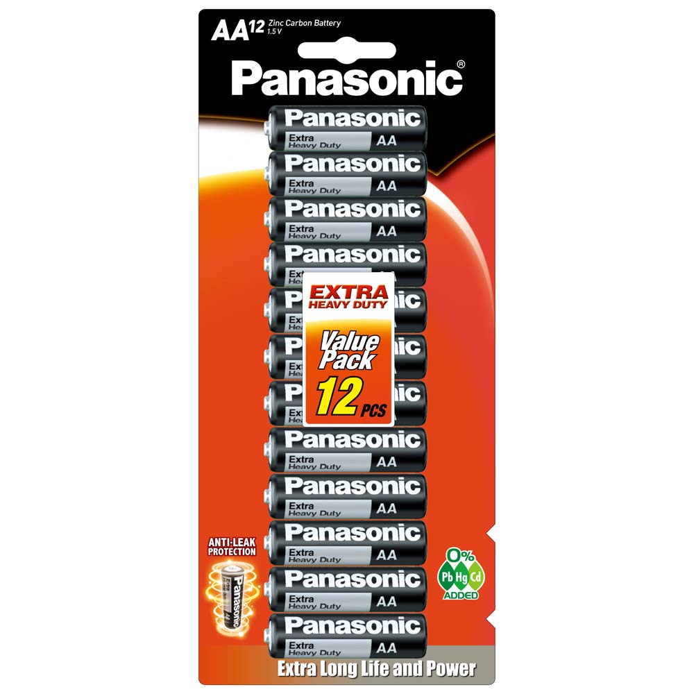 Panasonic AA Battery Extra Heavy Duty (12pk) | ISL