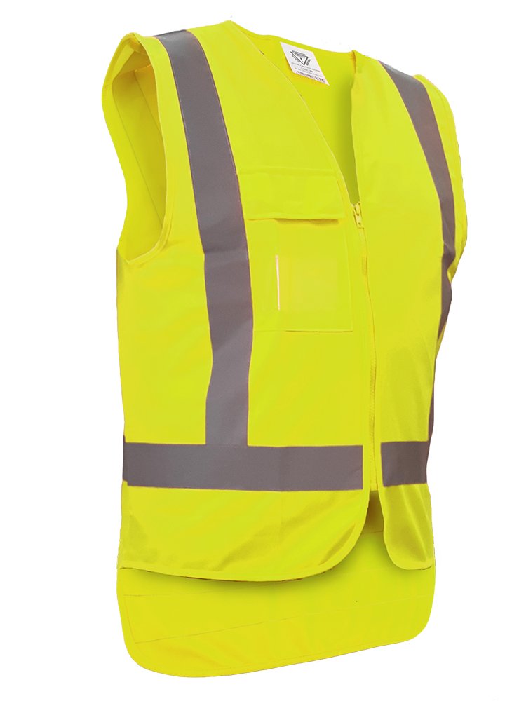 Esko Caution D/N Safety Vest - LH Side Pocket-Size M