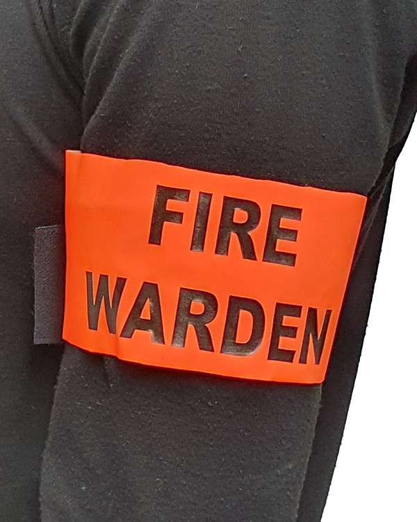 Fire Warden Arm Band with Velcro - Hi Vis Orange | Esko