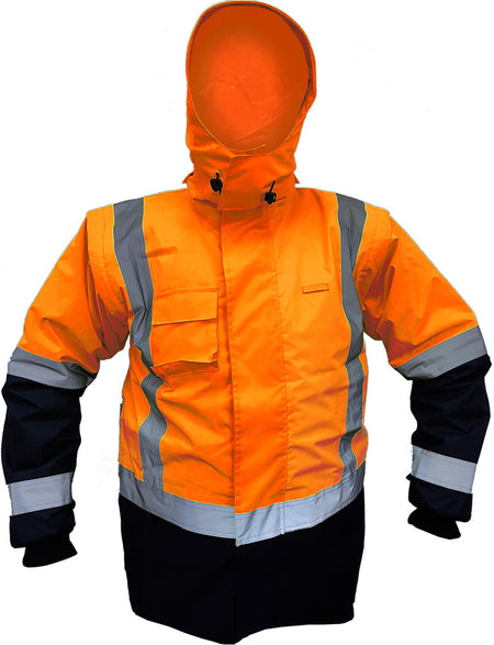 Esko Storm Pro D/N Zip-off Sleeve Fleece Lined - Orange/Navy