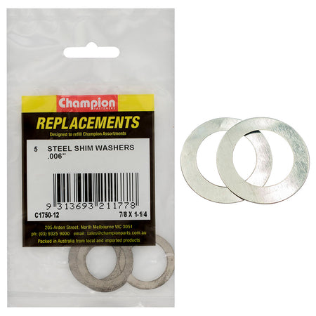 Champion 7/8in x 1-1/4in x .006in Shim Washer -5pk | ISL
